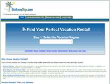 Tablet Screenshot of getawaydigs.com
